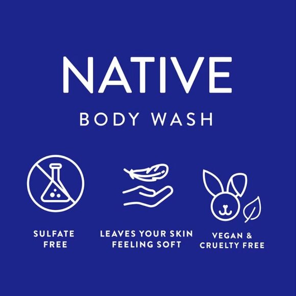Native 2pack Body Wash CHARCOAL Fresh Ocean Scent 11.5 oz 340ml - Picture 3 of 8